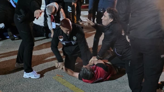 Maç sonu ortalık karıştı