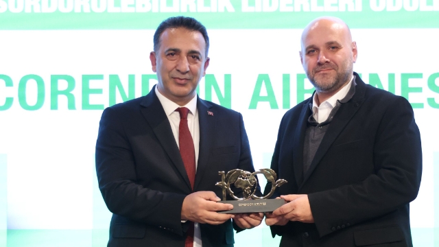 Corendon Airlines’a “Sürdürülebilirlik Liderleri Ödülü”