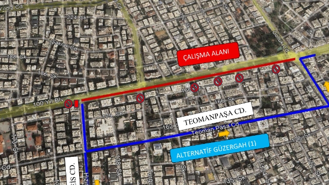 100. Yıl Bulvarı’nda asfalt çalışmaları sürüyor