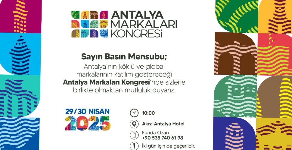 Antalya Markaları Kongresi başlıyor