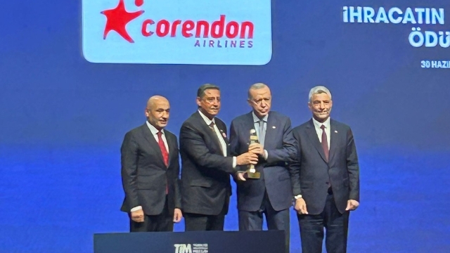 Corendon Airlines ihracat şampiyonu