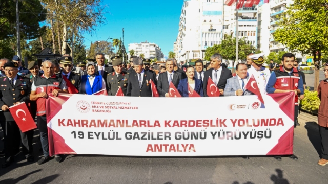 Antalya’da 19 Eylül Gaziler Günü Kutlandı