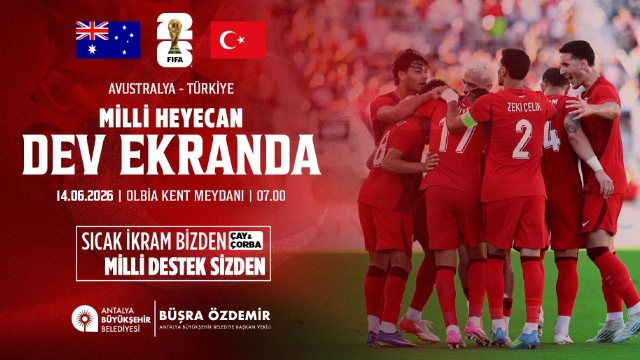 Olbia Kent Meydanı’nda milli heyecan