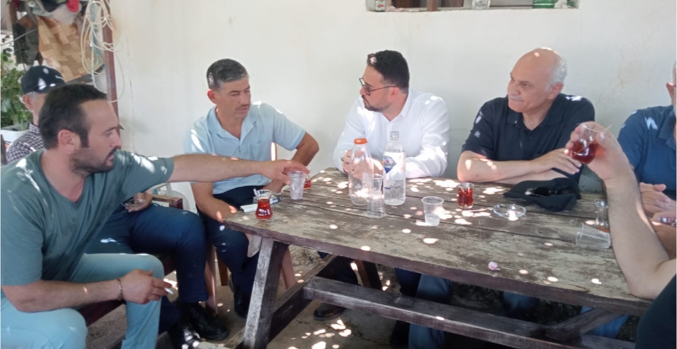 Saadet Partililer yangın bölgesini gezdi