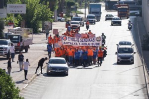 Kamu işçileri eylemde