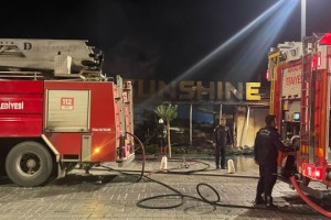 Sahildeki işletmede yangın