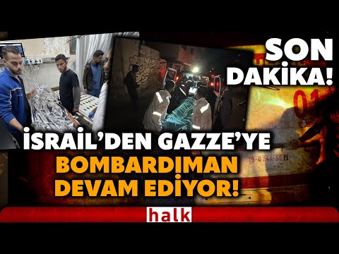 SON DAKİKA! İsrail, Gazze'yi vurmaya devam ediyor... Hastanelerden ilk görüntüler!