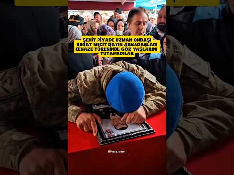 Şehidimizin Cenaze Töreninde Asker Arkadaşları Gözyaşlarını Tutamadılar ? #gündem