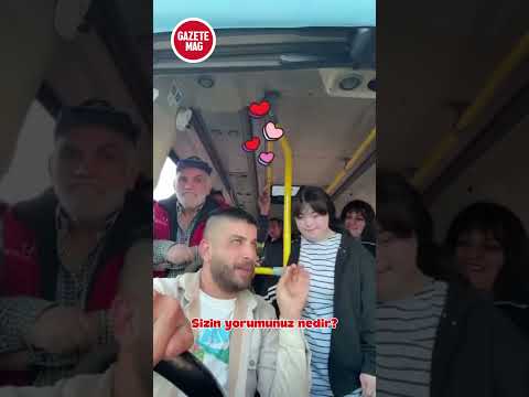 Bir minibüs şoförü, down sendromlu yolcusunun yüzünü böyle güldürdü #haber #gündem #downsyndrome