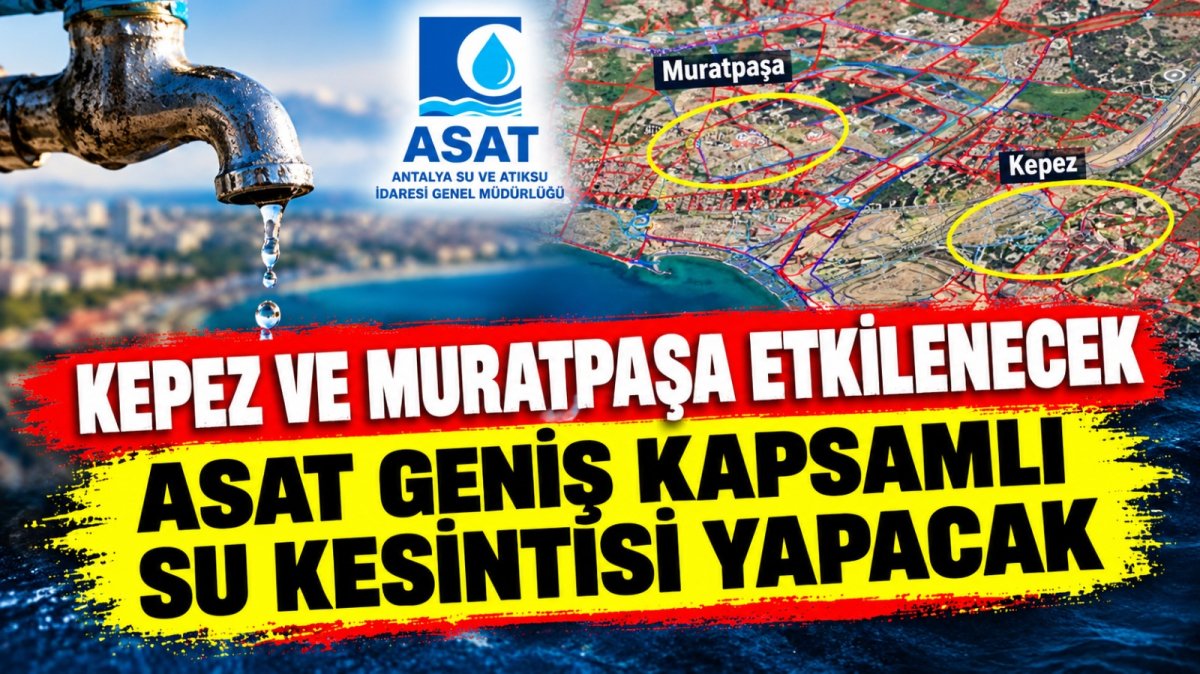 Katlı kavşak çalışması nedeniyle sular kesilecek